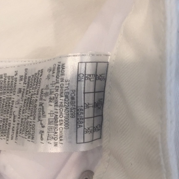 Cropped three quarter guess white jeans size 26 - Picture 4 of 4